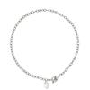 Necklace - LOVA - LOLA VAN DER KEEN - 925 Sterling Silver - Heart Motif - Length 43 Cm