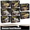 1set Jurassic Dinosaur World Park Series T-rex Triceratops Skeleton Ornament Building Blocks Fossil Bricks Figure Toys Kids Gifts