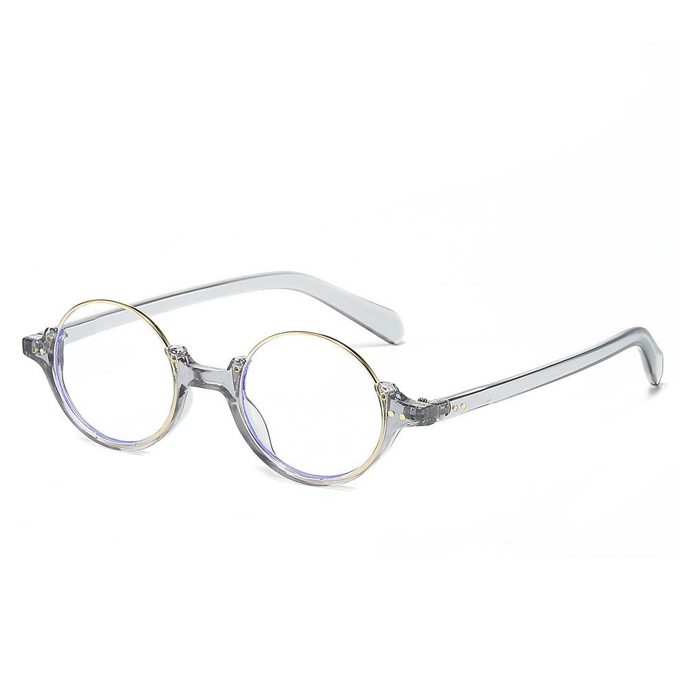 Круглые очки с полуободковой оправой, очки для ботаников, женские литературные очки, солнцезащитные очки