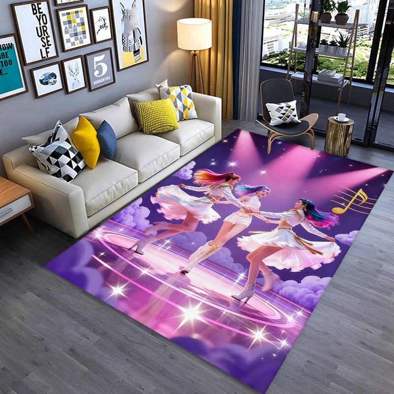 Harmony Motion: Musical Dance Celebration carpet floor mats printing Office chair cushion Christmas gifts Bathroom mat