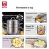 KOBACH 304 Stainless Steel 3-Layer Steamer Pot