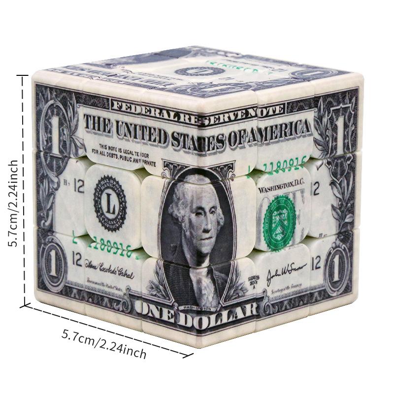 Креативная головоломка с рисунком доллара Neo Magic, УФ-печать, профессиональная головоломка, Speed ​​Cubo, развивающие игрушки для детей, подарки для взрослых