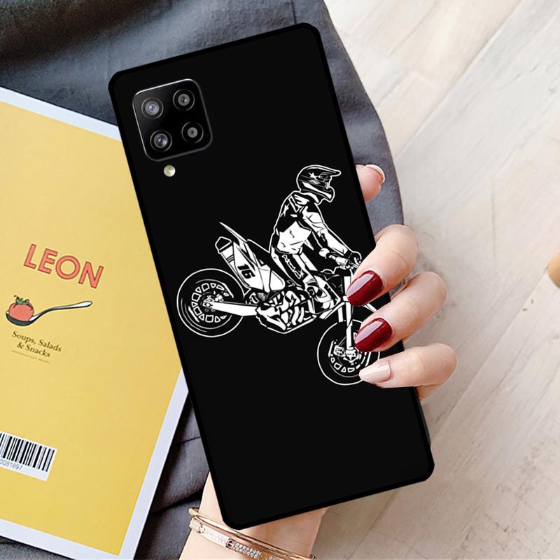 Moto Cross Mountain For Samsung Galaxy A05 A06 A56 A36 A26 A16 A22 A32 A52 A54 A34 A14 A55 A15 A53 A33 A35 Case