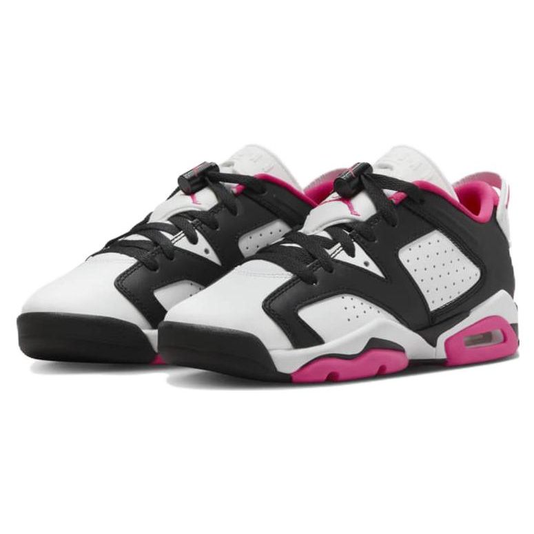 Кроссовки Air Jordan 6 Retro Low GS Fierce Pink Kids Белый Черный 768878-061