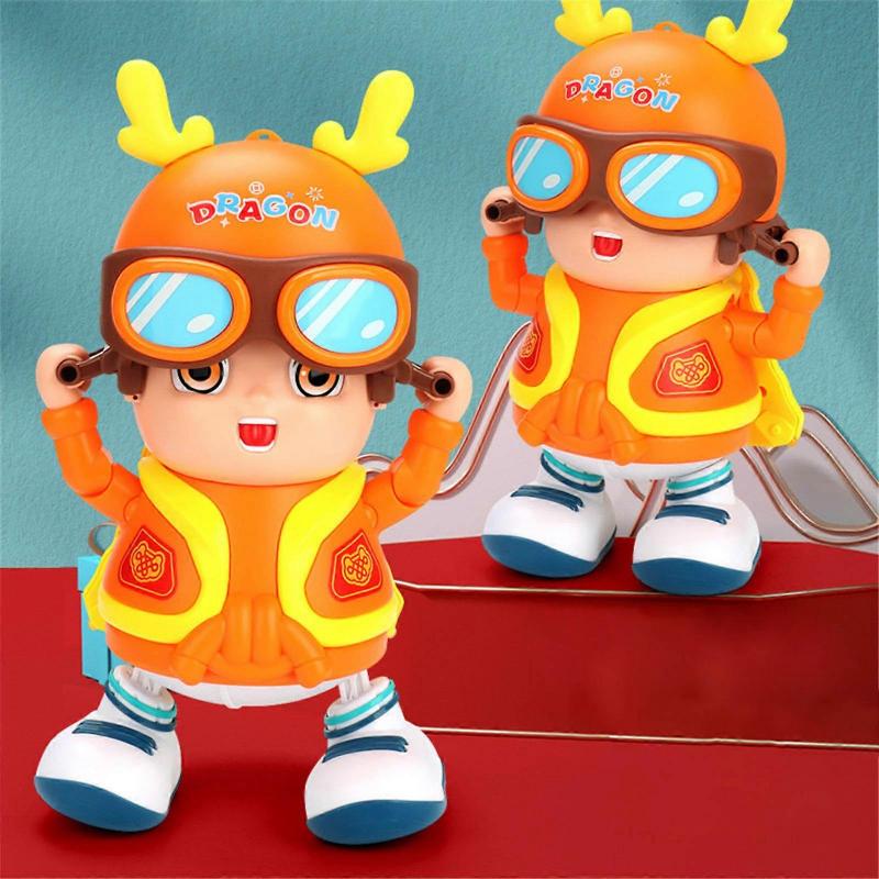 Walking Dancing Robot Toy for Kids,Dancing Little Boy Doll Toddlers Bosys Girls Fun Toy Figure Interactive Toys