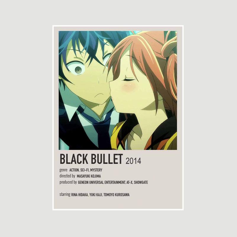 Retro White Paper Minimalist Anime Posters Fans Collection Jujutsu Kaisen Demon Slayer Poster Decor Home Decoration Wall Art Painting