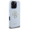 Etui do iPhone 16 Pro Max Guess Grained Classic Logo Niebieskie