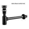 Gold/Gunmental/Black/Chrome Brass Bathroom Basin Sink Tap Bottle P-Traps Wall Connection Plumbing Drain Waste Pop-UP Drain