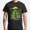 Katta o'lcham S-3XL Trump Kulgili Rojdestvo Daraxti Bosilgan Futbolka Erkaklar Toplari Moda Kiyimlar Tees