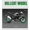 1/12 Kawasaki Ninja ZX-10R Heavy Locomoti Alloy Motorcycle Model Cross-country Racing Motorcycle Model Sound Light Kids Toy Gift