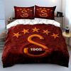 Red Bedding Set with S Logo Bedding Duvet Cover Set Duvet Cover Pillowcases (1 * Duvet Cover 2 * Pillowcases, without duvet insert)