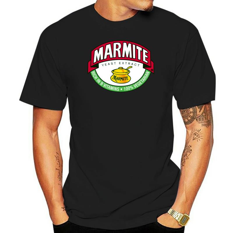 Мужская хлопковая брендовая футболка teeshirt Marmite Винтажная футболка с потертым логотипом Женская футболка винтажные футболки с принтами подростковые футболки