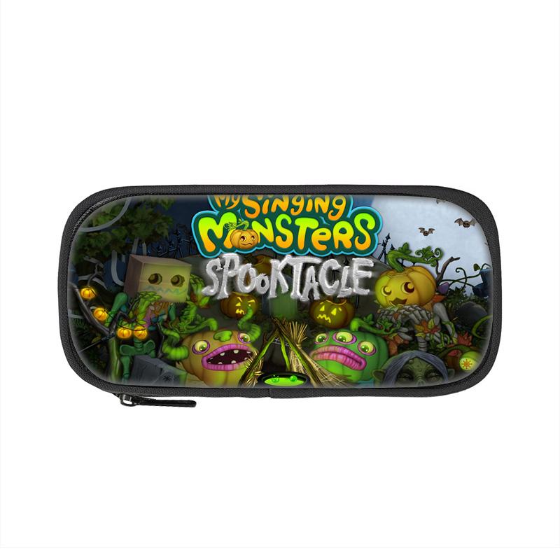 Пенал My Singing Monsters Игра Мультяшный Принт Большая Вместимость Новый Детский Сад Начальная Школа Мальчики и Девочки
