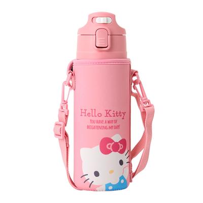 Бутылка Sanrio из нержавеющей стали с надписью Hello Cold Storage Space для питья одним касанием 090921, для кошек, для детей, только емкость 470 мл,