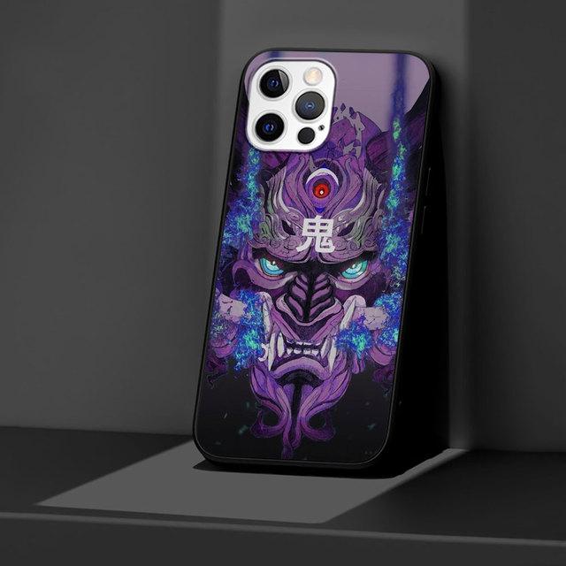 Чехол для Apple Iphone 11 13 12 Mini 14 Pro Max Xr 7 8 + Se 2020 Xs 6 6s Plus 5 5S, черный силиконовый чехол для телефона Samurai Oni Mas