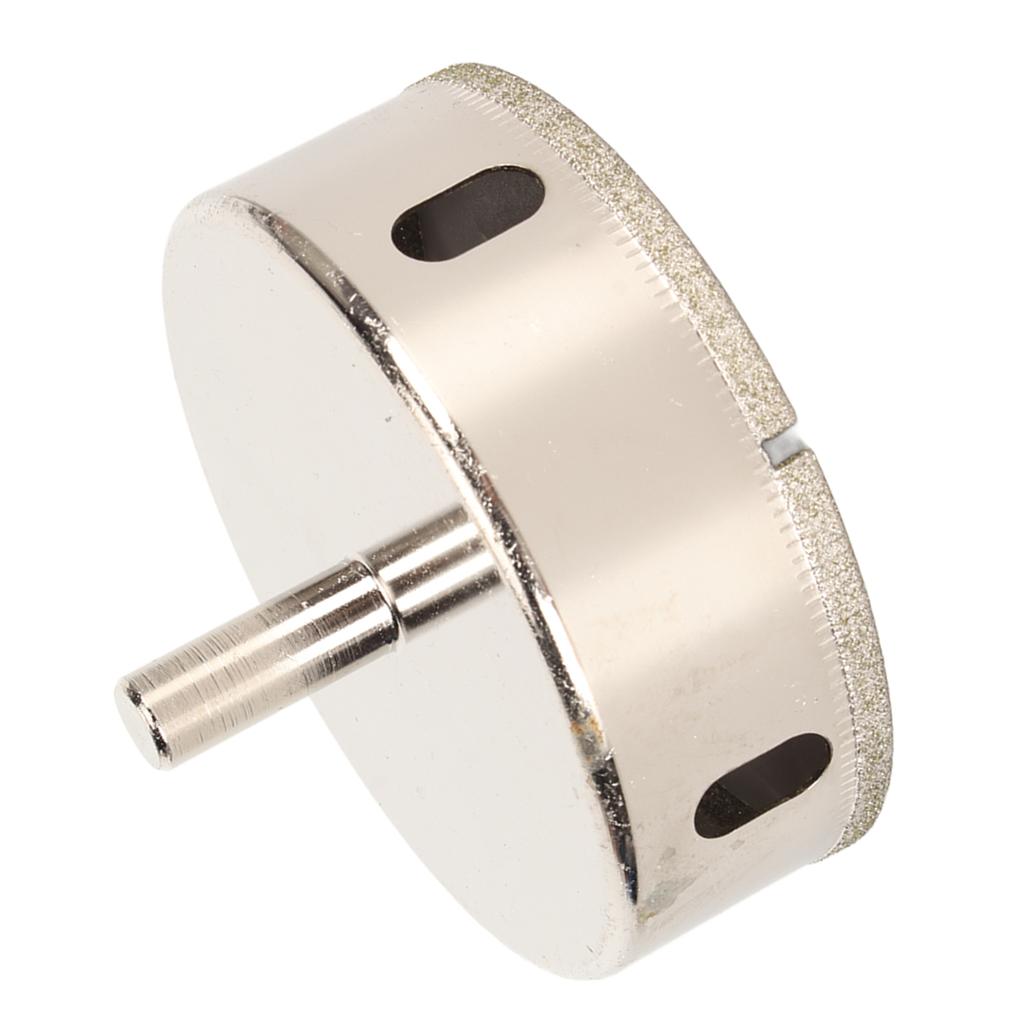 Алмазная коронка для сверления отверстий, режущий инструмент для стекла, керамики, фарфоровой плитки, стекла, мрамора, 85 мм, электроинструмент