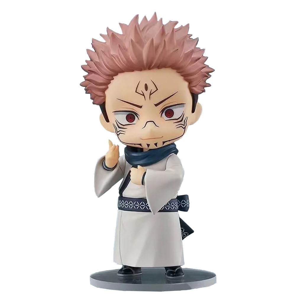 Фигурка дзюдзюцу кайсэн двухсторонняя сукуна из ПВХ Q-версия фигурка мультяшный игровой персонаж модель статуэтка фигурка игрушка праздничный подарок креативный сувенир