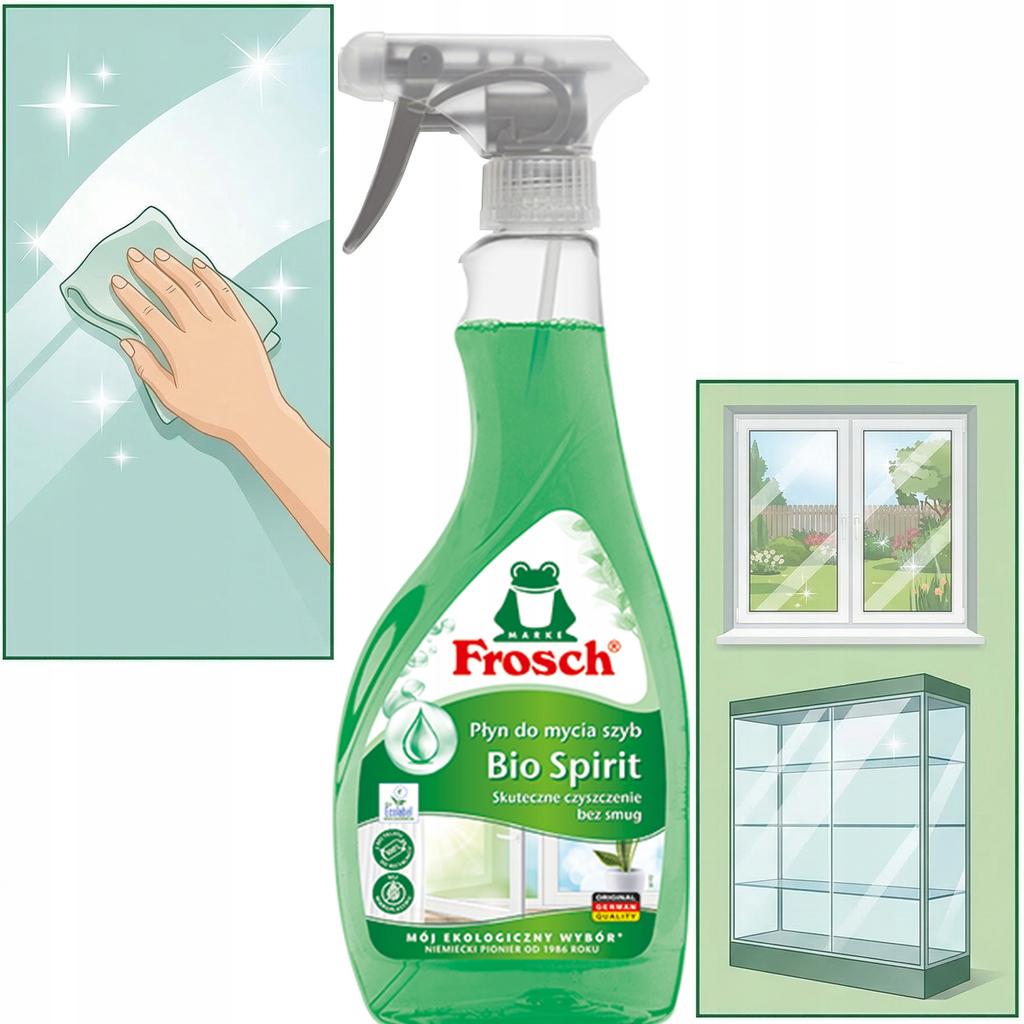 Frosch Bio Spirit Window Cleaner Effective Streak-Free Cleaning 500ml