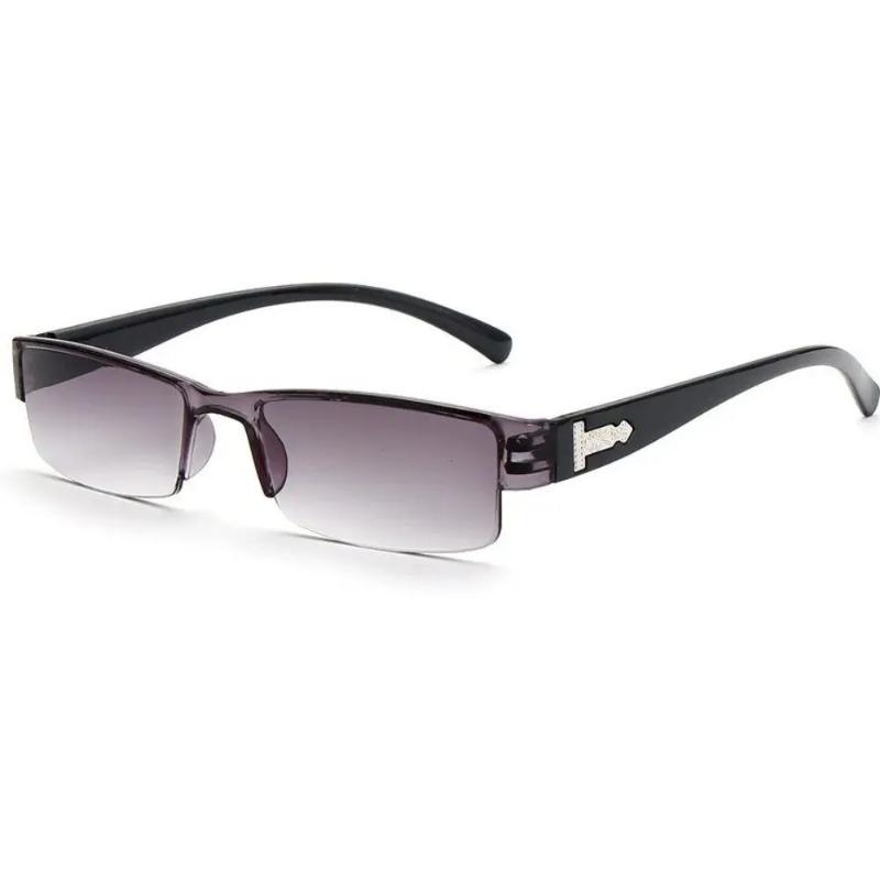 1 PC Half Frame Reading Glasses - Women/Men Older Fashion Presbyopic Eyeglasses Portable High-definition Vision Care +1.0~+4.0