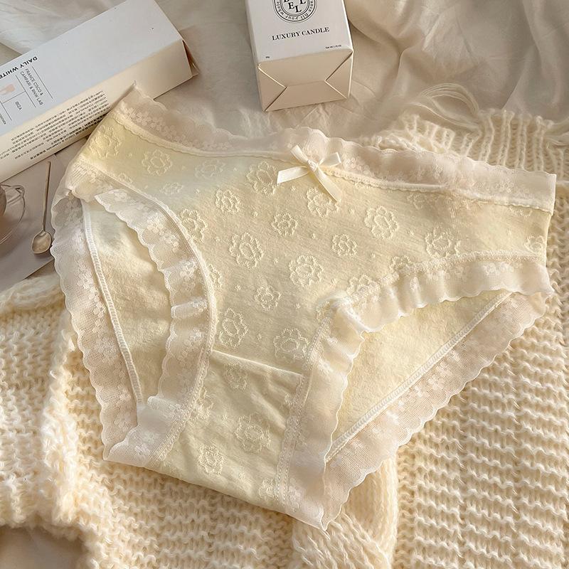 5A Grade Baby Cotton Underwear with Antibacterial Crotch Comfortable Waist Briefs Seamless Breathable Pure Cotton Women's Triangle Panties