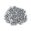 BCR026 100 PCS Car Window Regulator Winder Mechanism Repair Steel Cable Wire Rope End Soft Pin Stop Sleeve Rivet 5x5/1.7 Mm
