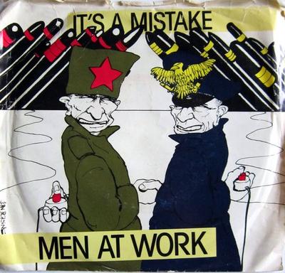 7-дюймовая пластинка MEN AT WORK Its A Mistake 3803959 Columbia 1983 Канада Рок Б/у