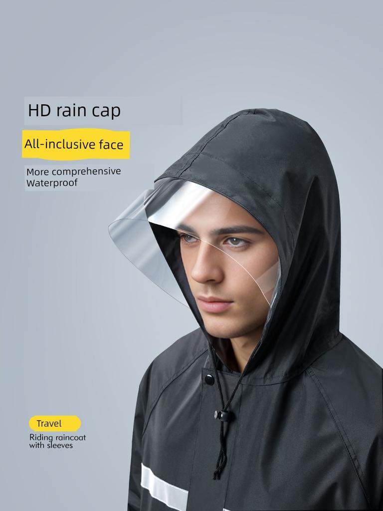 Women's Single-Body One-Piece Take-out Cycling Raincoat