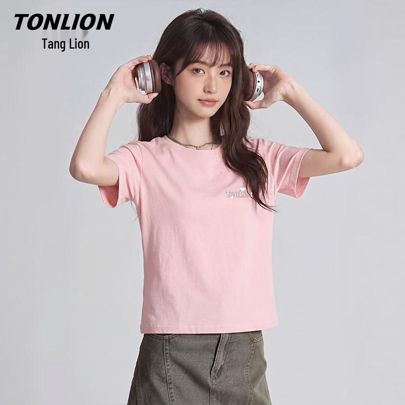 TonLion Women's Pure Cotton Short-Sleeve T-Shirt