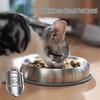 Stainless Steel + Silicone Pet Bowl Shallow Mouth Corrugation Groove Cat Dog Food Basin Non-Slip Base Not Black Chin