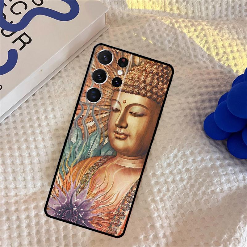 Чехол для телефона Будда для Samsung Galaxy S25 Ultra S9 S10 S20 S22 S21 FE S23 S24 Plus Защитная крышка