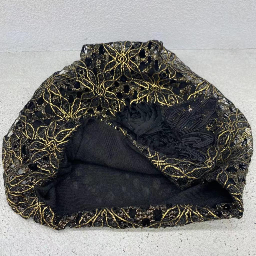 Pile Hat Spring and Summer Pullover Hat Cover White Hair Hat Female Big Head Circumference Show Face Small Baotou Hat Thin Confinement Hat