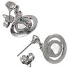 Vivienne Westwood 3D 3D Petit Orb Rhinestone Drop Earrings Chrome Silver 62020032-S001 [Item]