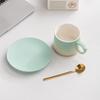 Высококлассная кофейная чашка с градиентным переходом, изысканный керамический набор чашки и блюдца, кружка высокой ценности, дизайн в стиле легкой роскоши, подарок