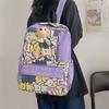 Trendy Large Capacity Canvas Backpack For Girls With Cute Bear Design In Multiple Colors