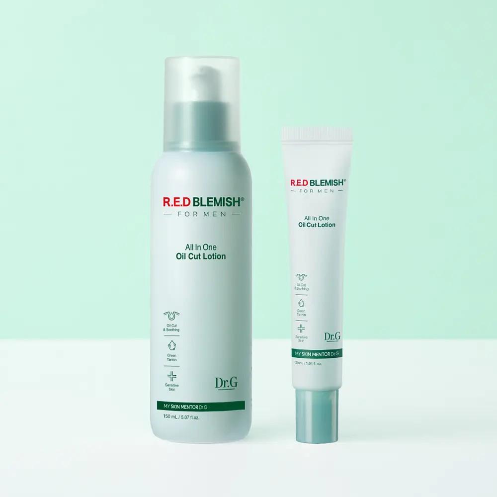 Dr.G Red Blemish For Men All-In-One Oil Cut Lotion Sebum Control & Soothing 150ml + 30ml Set