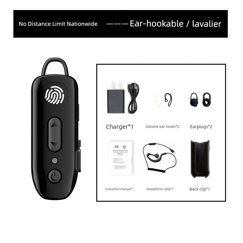 Ear-Hook Bluetooth Intercom 2026 New Model Wireless Small Headset for Beauty Salons, Hair Salons, Restaurants, Hotels