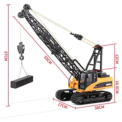 Wheelfun HUINA 572 15CH RC 1/14 Construction Crane Truck Tower Excavator Model Car Hobby Grade Model