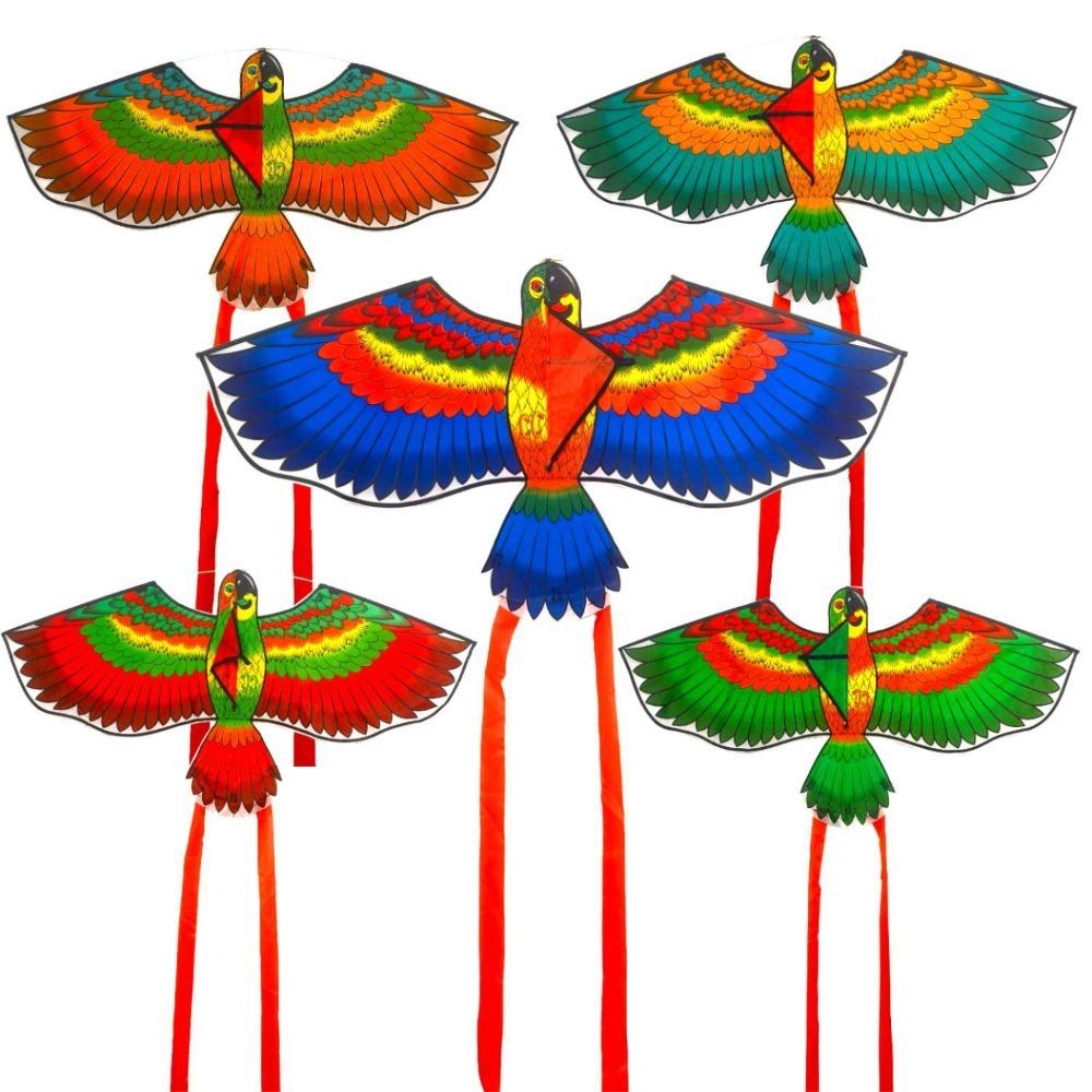 With Line Parrot Flying Toys Cartoon Animal Outdoor Fun Sports New Parrot Kite for Kids
