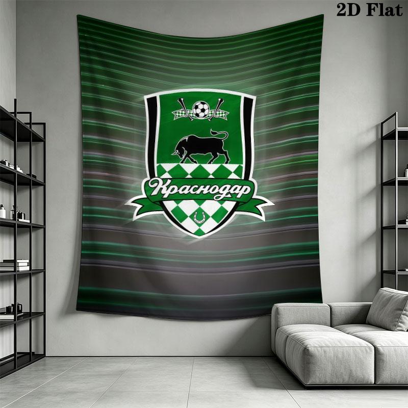 FC Krasnodar Fight Wall Hanging Printed Fabric Blanket Decorative Tapestries for Bedroom Living Room Home Decor