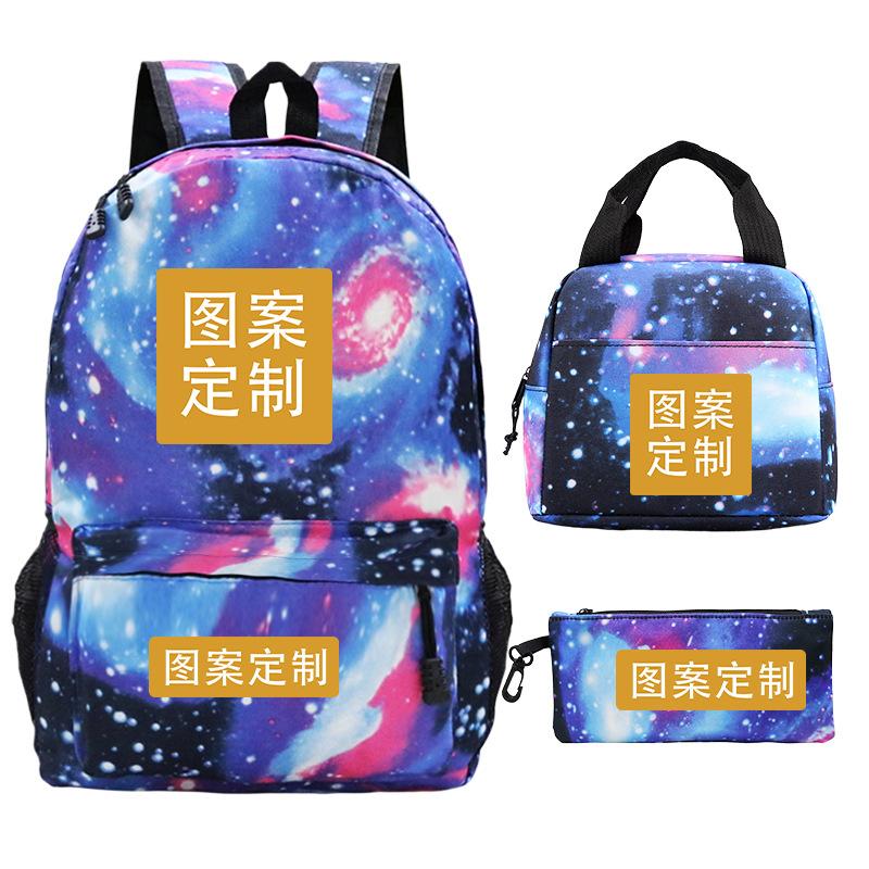 Football Printed Student Backpack Multifunctional Usb Interface Large Capacity Leisure Travel Backpack
