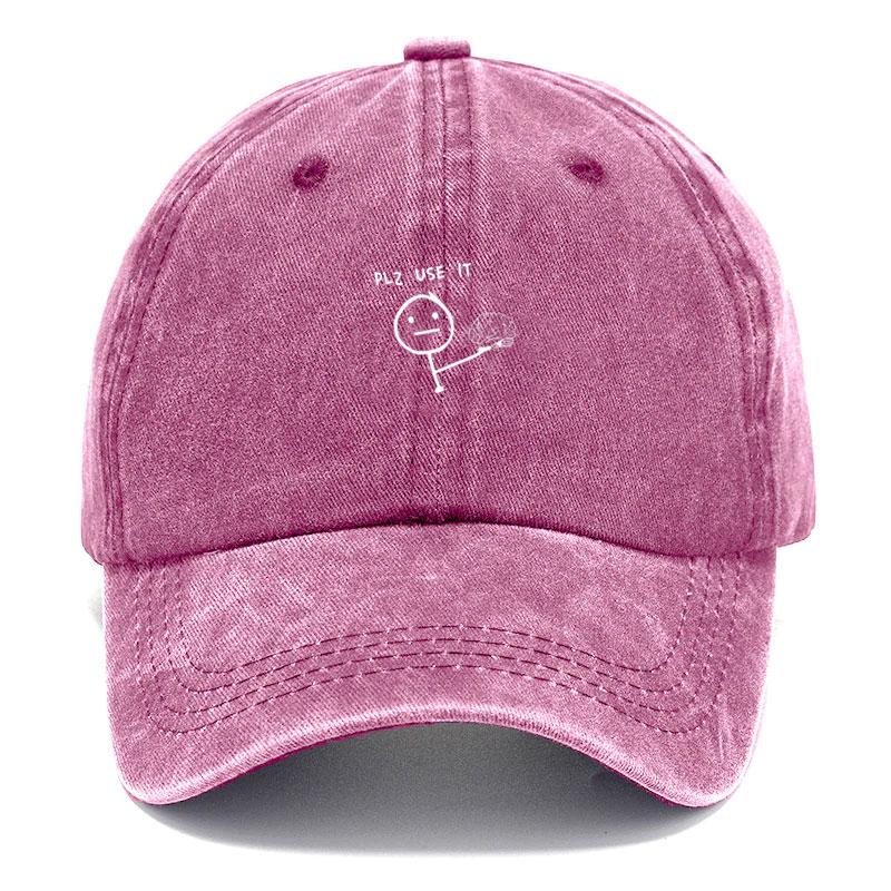 Customize Humorous Fun Figure Vintage Washed Cotton Baseball Cap Adjustable Distressed Trucker Hat For Men Women Creative Thinking Cap