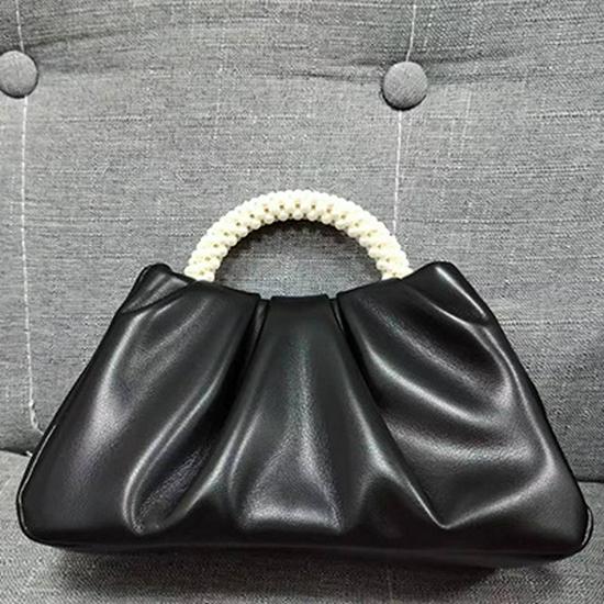 Высококачественная французская плиссированная жемчужная сумка - нежная сумка-облако через плечо для женщин