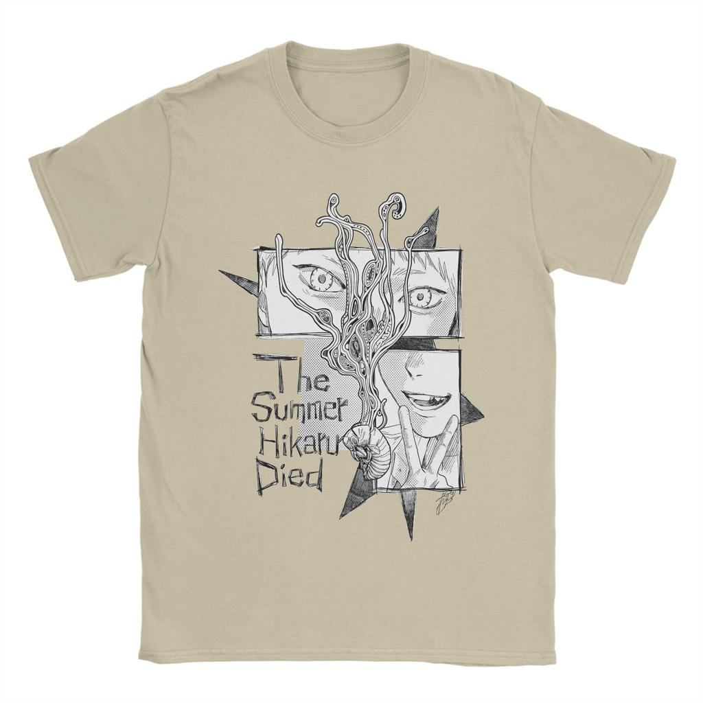 Футболка Summer Hikaru Died для мужчин, хипстерская, хлопковая, с круглым воротником, коротким рукавом. Идеальный подарок.