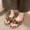 Warm Fluffy Slippers Women Cozy Faux Fur Cross Indoor Floor Slides Flat Soft Furry Shoes Ladies Female Celebrities Flip Flops