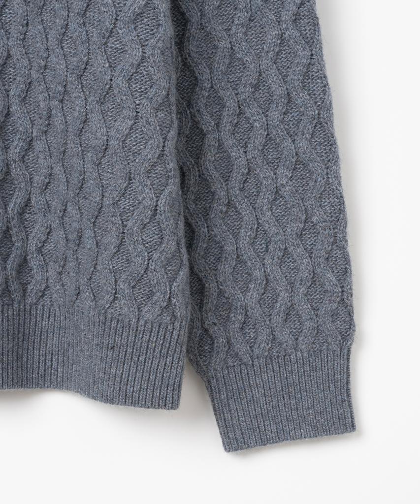 MILLO ARCHIVE Draft Rhombus Knit [Vintage Blue]