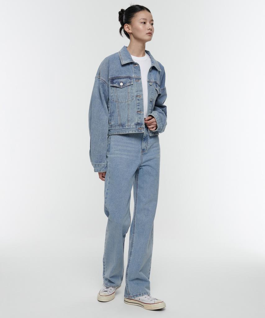 MUSINSA STANDARD WOMAN Women'S Straight Denim Pants [Light Indigo]