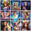 Cartoon Girl Diamond Painting Set Fairy Full Square Round Mosaic Flower 5D DIY Jewelry Cross Embroidery Home Decoration2024