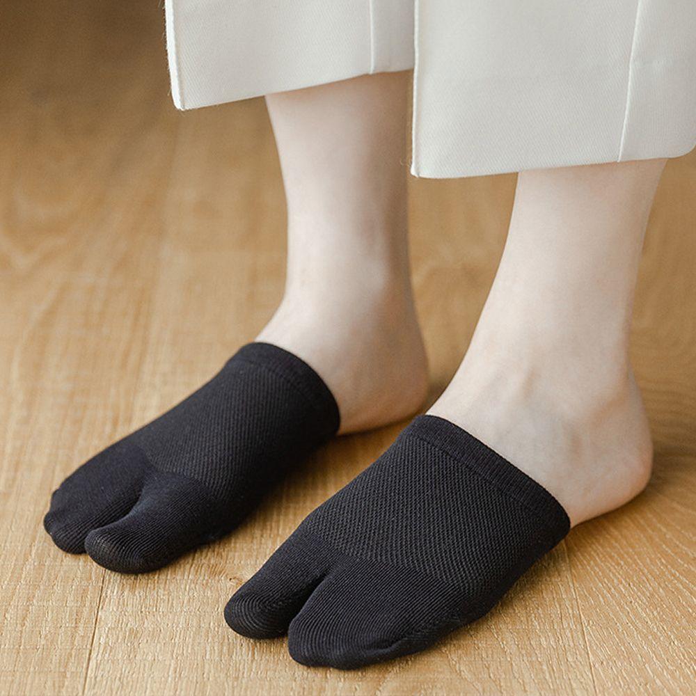 Invisible Breathable Candy Color Summer Two Toe Socks Split Toe Socks Women Hosiery Half Palm Socks