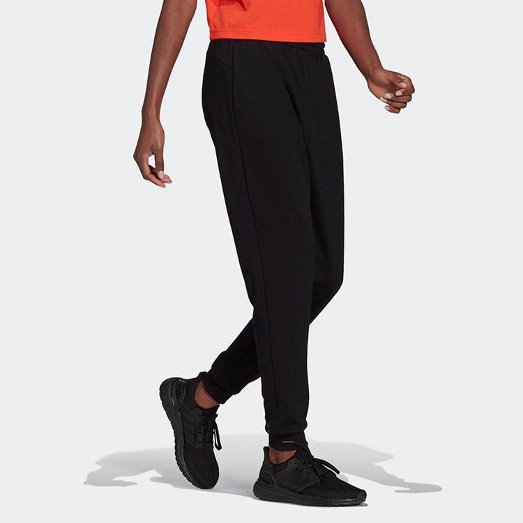 adidas Тренировочные зауженные брюки для бега женские, черные, H67193