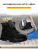 Men'S Work Shoes Indestructible Men Safety Shoes Outdoor Safety Boots Steel Toe Sneakers Anti-Puncture Work Shoes Work Boots Man